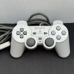 Official Sony PlayStation PS1 Analog Controller Gray OEM SCPH-1200